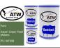 Preview: Ford, Aspen Green Pearl Metallic, P5 / M7056: 500ml Lackdose + 500ml Klarlack + 250ml Härter - Set, von ATW Autoteile West.